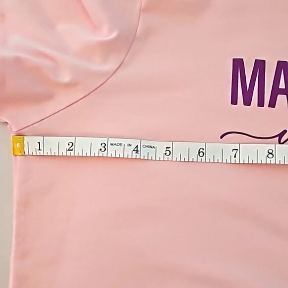 Positive Tees "Mama Needs Wine" Short Sleeved T-Shirt Pink Woman's Size XL 16-18 - Picture 6 of 9